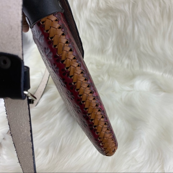 NEW MEXICAN RAW LEATHER CROSSBODY BAG - Picture 5 of 13